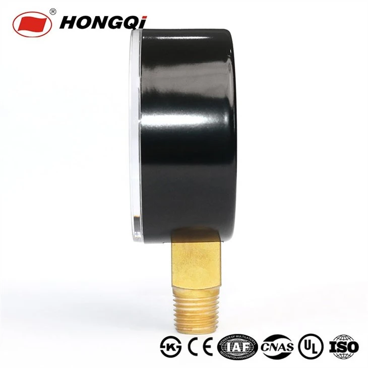Pressure gauge with black plating case