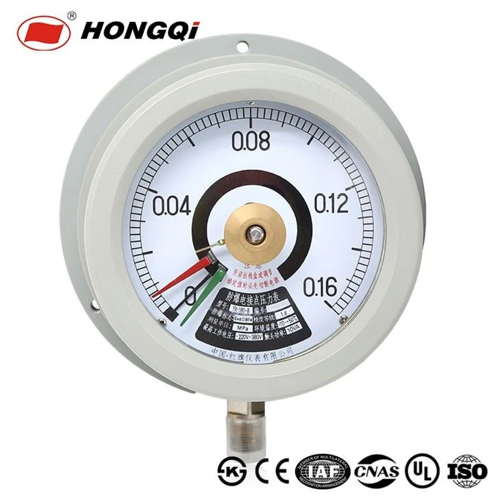 Manometer Tahan Guncangan Pemasangan Panel Dengan Flange 160mm