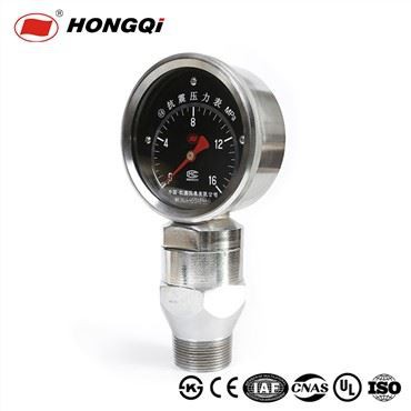 4 "Pengukur Tekanan Pipa Tegak Tahan Goyang Pengukur Tekanan Bubur