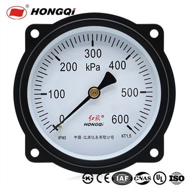 Pengukur Tekanan Tipe Koneksi Tepi Aksial 100mm/4 inci